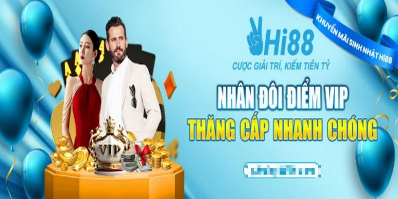 Thăng cấp Vip bằng ưu đãi nhân đôi điểm nằm trong seri khuyến mãi